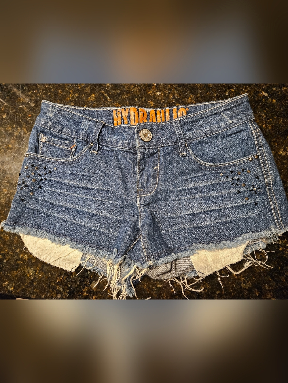 Blue Embellished Hydraulic Brand Shorts size 5/6